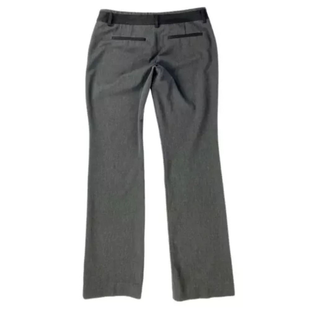 Express Columnist Gray Slim Bootcut Work Office Career Pants Low Rise Womens 6R - Picture 4 of 10